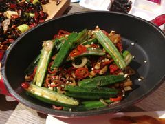 小炒秋葵-小大董·烤鸭(凤凰汇店)