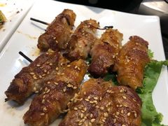 五花肉卷金针菇-老万烧烤(典逸心洲店)