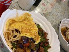 茄子肉丁小公鸡双拼拌面-文三里屯面馆(三里屯店)
