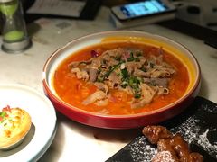 泡菜番茄炖肥牛-绿茶餐厅(松江万达店)