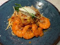 鲜茄茸大虾配马斯卡朋意大利面-BE BRIGHT KITCHEN(正佳广场店)