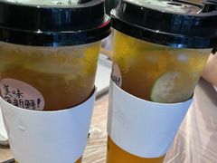手打白桃乌龙柠檬茶-靓靓蒸虾·头牌蒸虾(万松园玲珑店)