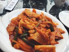 鱼饼炒年糕-桃园中华料理炸酱面(燕儿岛路店)