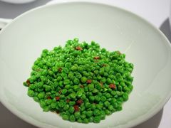 金华火腿炒甜豆粒-悦轩中餐厅·高空江景·杭州柏悦酒店