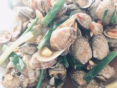 姜葱炒花甲-明记海鲜大排档(巽寮湾店)