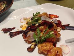 爆浆蜜豆溜虾仁-长安酒肆(曲江店)