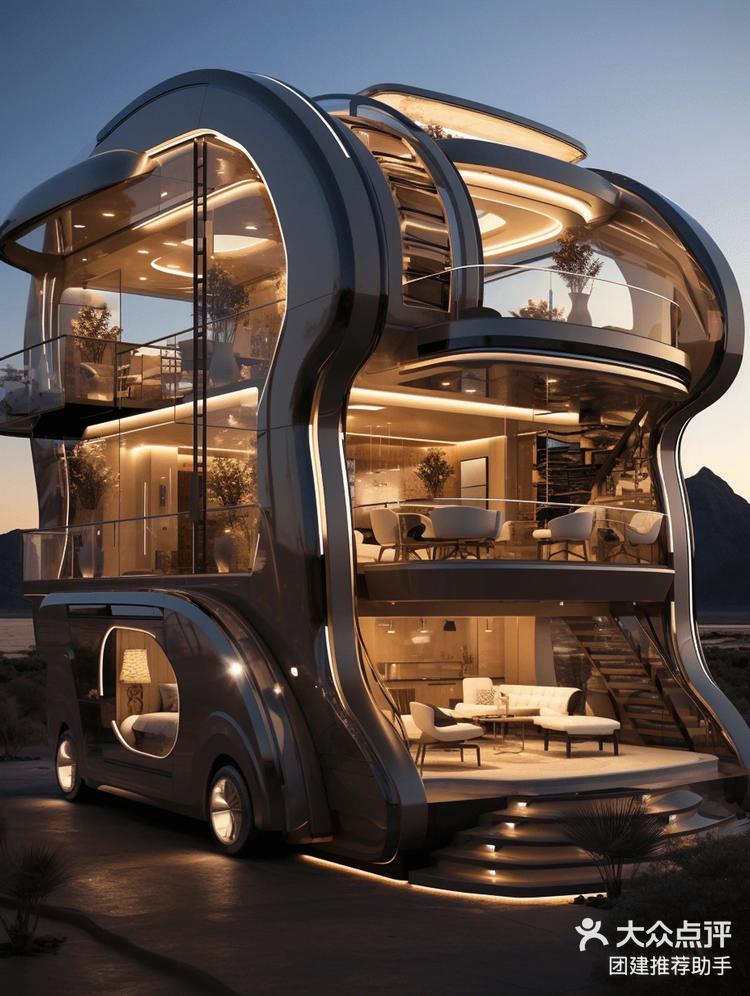 未来概念房车移动的小别墅真的很爱了吧