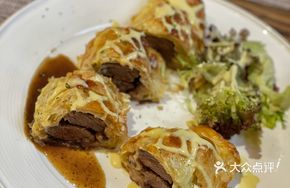 French Truffle Steak with Pastry Crust