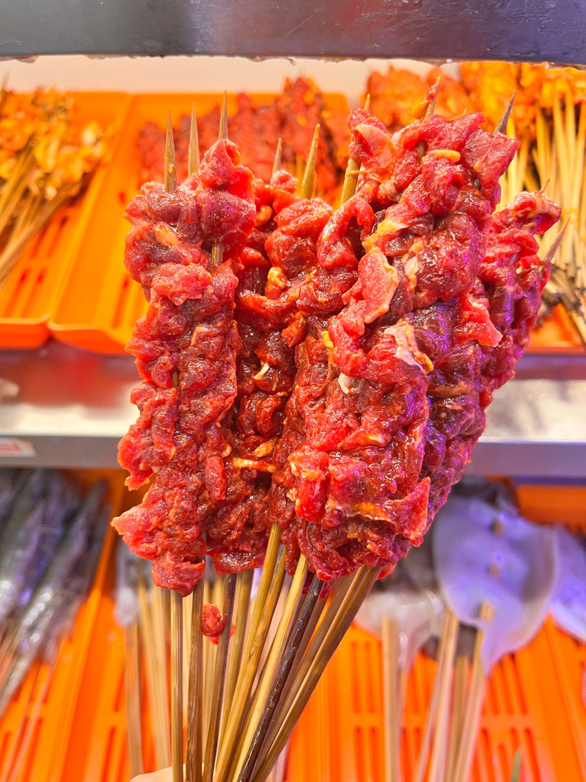 3r一串的牛肉串吃着一点儿不心疼