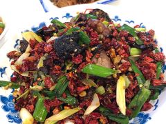 大蒜叶炒腊牛肉-文和友老长沙龙虾馆(化龙池店)