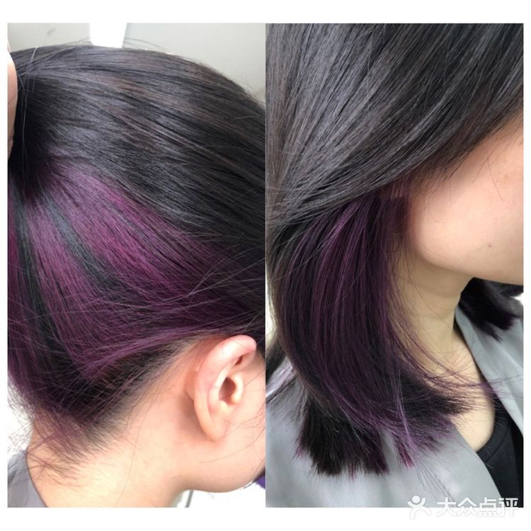 挂耳式，挑染式