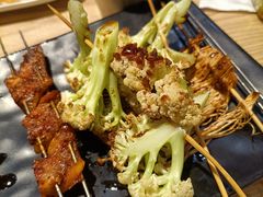 烤花菜-西街夜油条·麻团包乌饭