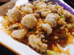 -东来菜馆•手抓海鲜家常菜•海鲜锅贴(鸽子窝店)