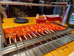 会自己转的烧烤炉-悦屋老板娘的烤肉店(紫薇田园店)