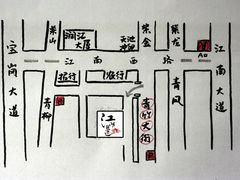 地图（路口理发店旁铁门入，不靠近玫瑰园）-江湖边·小生活