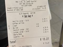 账单-Bubbleology Leeds Trinity