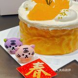喜茶LAB店出『新春大🍊』虎皮蛋糕啦