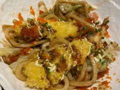 炸虾牛肉炒乌冬面-阿吾罗日本料理(K11艺术中心店)