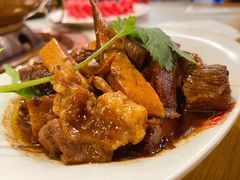 招牌小碗炖牛板筋-京门老爆三·铜锅涮肉 爆肚(望京店)