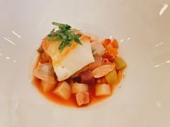 法国银鳕鱼配蛤蜊和炖煮番茄-Jean Georges