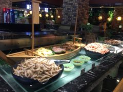 自助取餐区-九寸花汀海鲜烤肉自助(中东迪克店)
