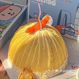 这块金沙红薯蛋糕也太秋天了吧！🍂