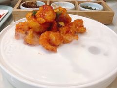 夏威夷果宫保虾丸子-鹊华居·地道鲁菜·海鲜·融合味(大明湖店)