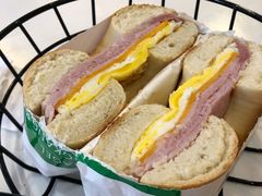 煎蛋芝士火腿贝果明治-BIG BAGEL(永康路店)