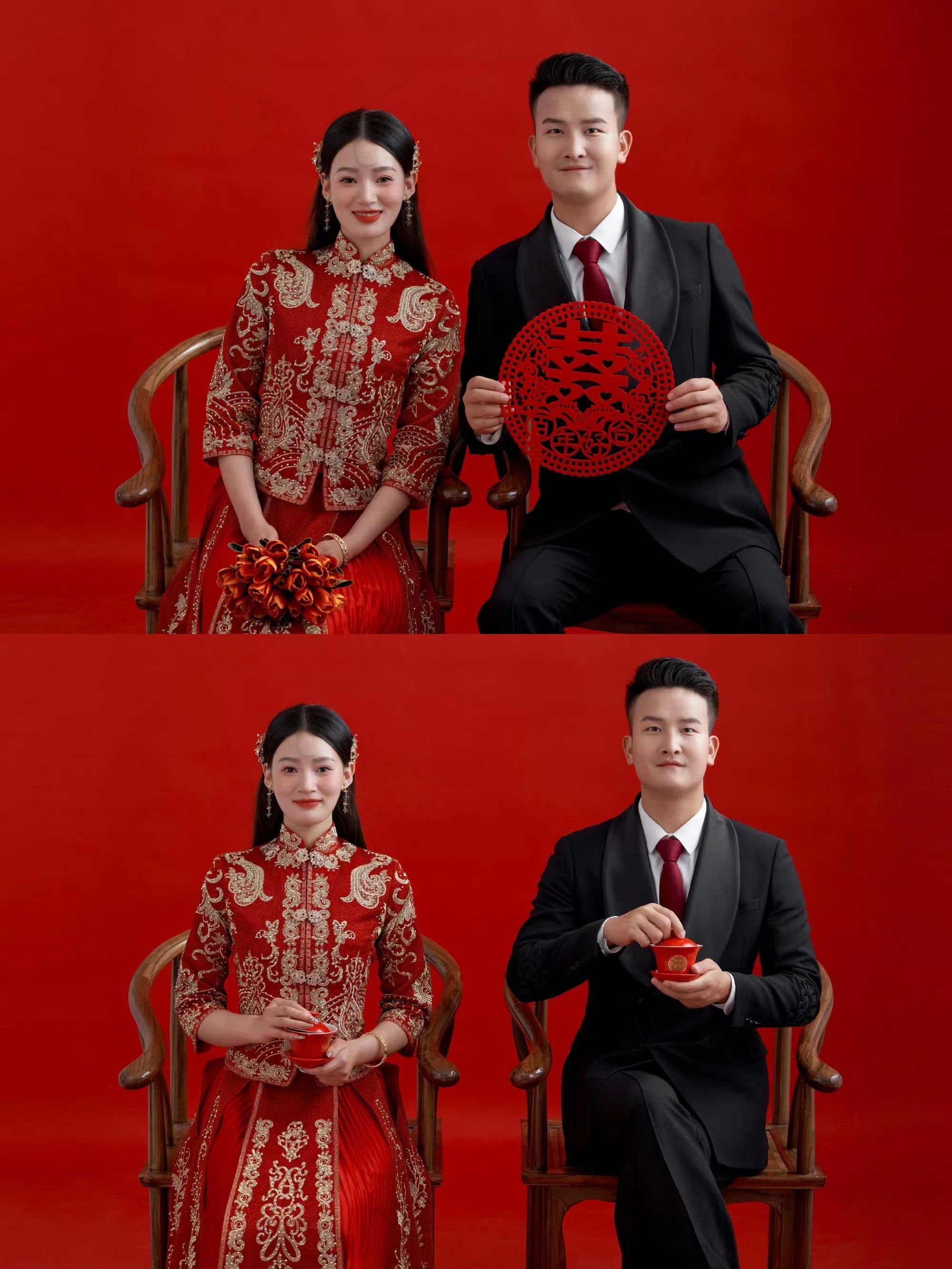 天水夫妇cos婚纱照图片