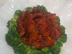 西兰花素叉烧-紫竹林素食(祖庙路店)