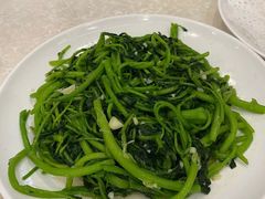 蒜蓉炒番薯叶-巫记鸡饭店