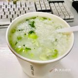 0903今日份午餐：青菜瘦肉粥配烧卖
