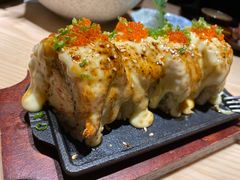 焗烤芝士三文鱼卷-越光米贩精致料理餐厅(金鹰店)