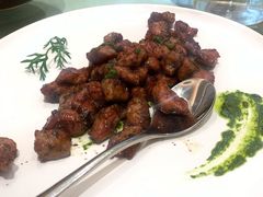 黑椒青酱牛肉粒-将相和·海鲜蒸饺大连菜