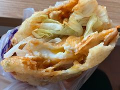 -小红车炸蛋葱油饼