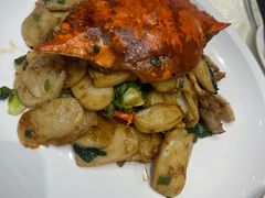 白蟹炒年糕-好兄弟郭巨海鲜(天一阁店)