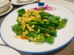 松子炒山苏叶-若蘭慈·无国界素食料理(欢乐海岸店)