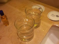 这是酒店中的洗刷水，用浑浊物-余姚阳明温泉山庄