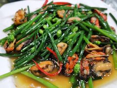 韭菜花炒淡菜-陈岱后山窑鸡店