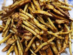 野芦蒿炒臭干-广迎居老正兴菜馆