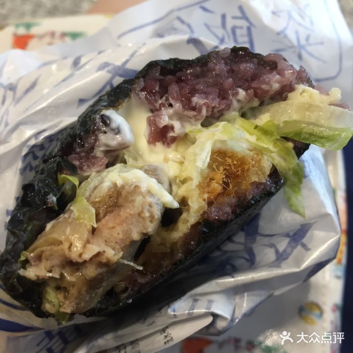 眷村阿嬷粢饭团(印象城店)鸡排芝士饭团图片 - 第92张