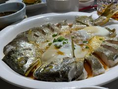黄鱼蒸蛋肉饼-孔乙己酒家(虹桥路店)