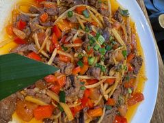 德宏酸木瓜炒牛肉-小喜客·云南特色菜(纳西庭院店)