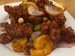 椒香虾仁爆鸡球-陈傻子餐厅(世纪都会店)