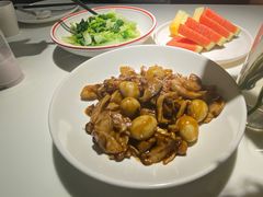 鲜菌鹌鹑蛋-小放牛炒菜馆(裕华万达店)