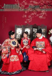 -后宫·古装汉服京剧儿童亲子全家福摄影