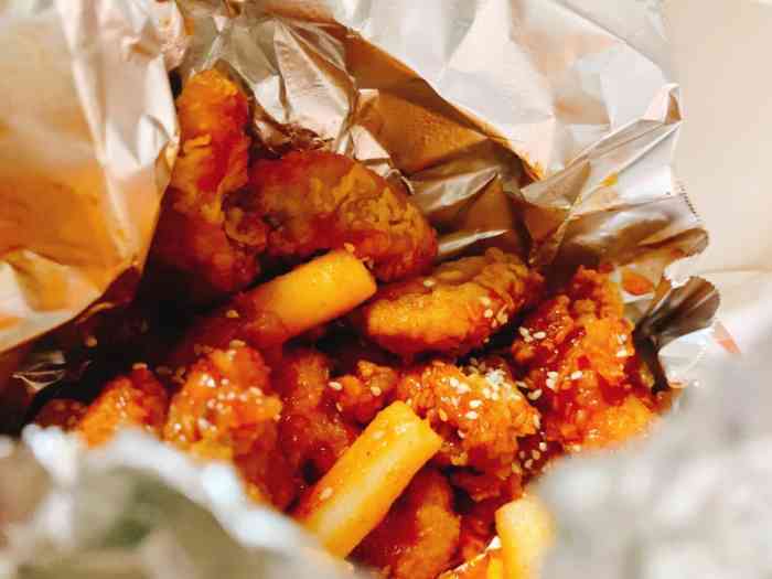 鸡小宝韩式炸鸡(南岭店)-"这是我最爱的炸鸡没有之一.晚上点个套餐.