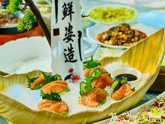 三文鱼刺身海盗船-西江印象酒楼