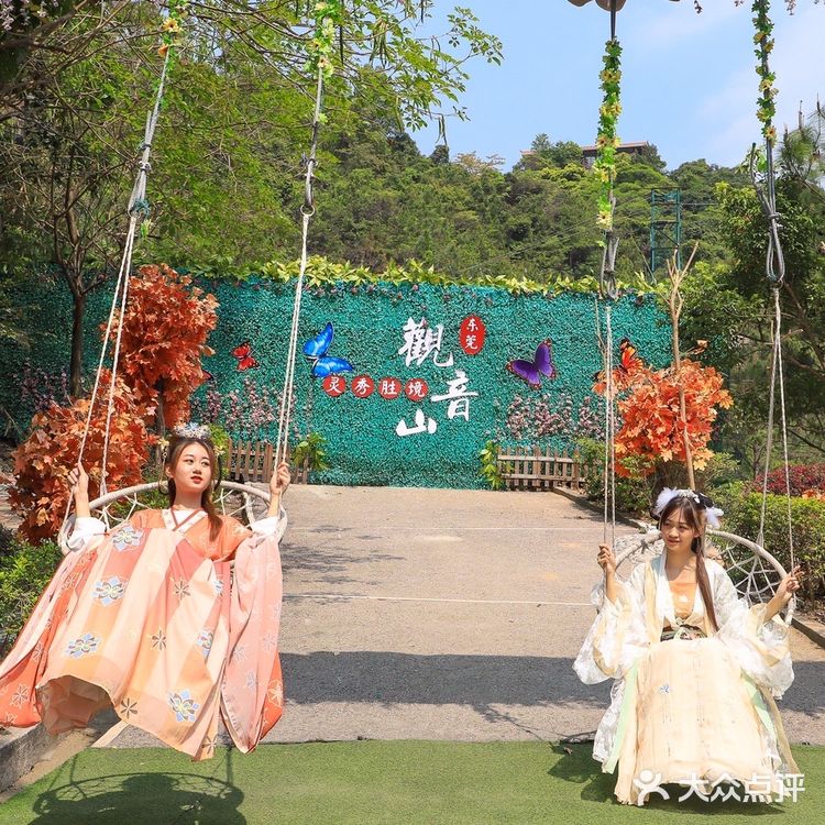 古韵观音山，穿汉服赏花“趣”踏青