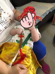 -慧婴轩婴儿理胎发胎毛笔胎毛画手足印(通州店)